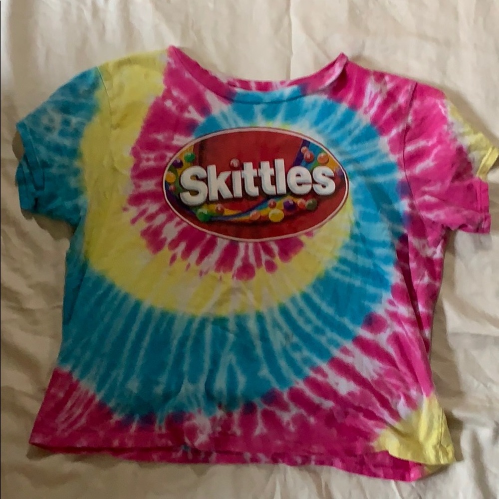Tie-dye Skittles tee